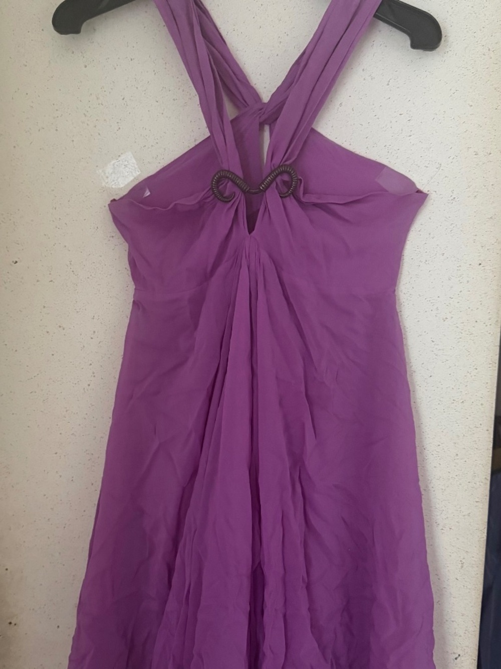 Just Cavalli purple silk dress 42